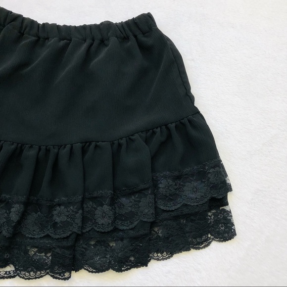 Colza, Lace Trim Skirt, Size Large - Picture 13 of 15